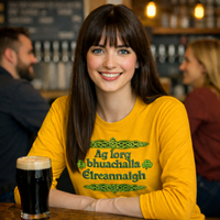 Load image into Gallery viewer, Ag lorg Éireannaigh Unisex Longsleeve T-shirt