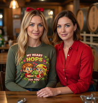 Load image into Gallery viewer, My Heart Hops For You Women's Long Sleeve T-Shirt